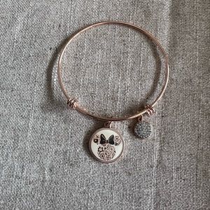 Rose Gold Butterfly Charm Bracelet